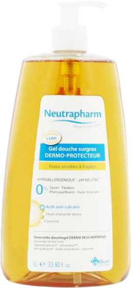 Neutraderm gel douche surgras dermo-protecteur d'1 litre